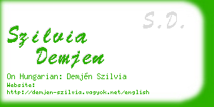 szilvia demjen business card