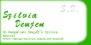 szilvia demjen business card